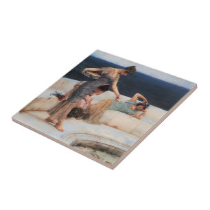 Silver Favourites by Lawrence Alma-Tadema Tile
