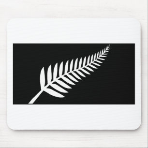 Silver Fern Flag (New Zealand) Mouse Pad