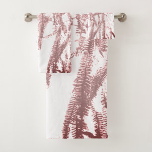 Silver fern light pnk tone bath towel set
