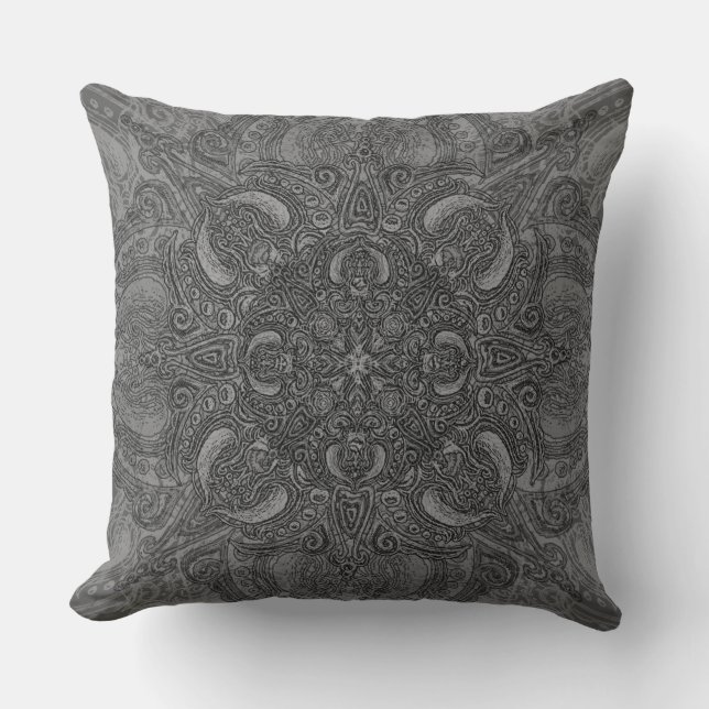 Silver Fleury Cushion (Front)