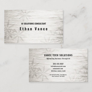 Silver Flora Executive Business Card