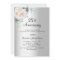 Silver floral greenery 25th wedding anniversary