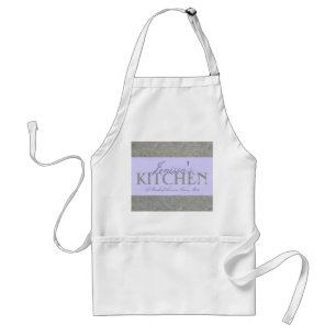 Silver Floral Pinch of Love Apron