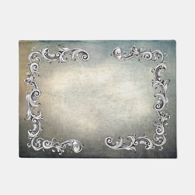 SILVER FLOURISHES DOORMAT (Front)