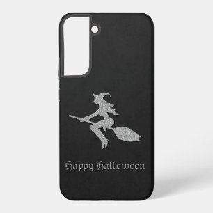Silver Flying Witch Halloween Samsung Galaxy Case