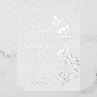 Silver Foil Floral Wedding 