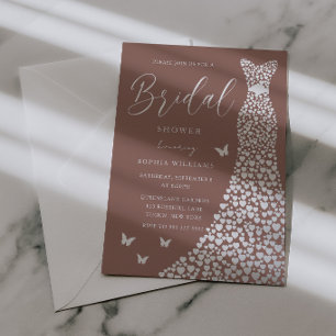 Silver Foil Heart Dress & Clay Bridal Shower