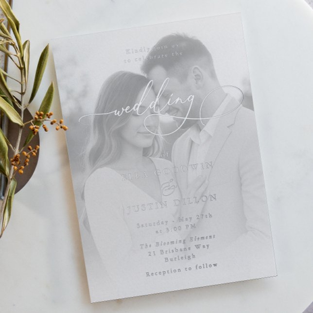 Silver Foil Script & Portrait Wedding (Creator Uploaded)