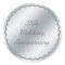 Silver Foil Wedding Anniversary Sticker Custom