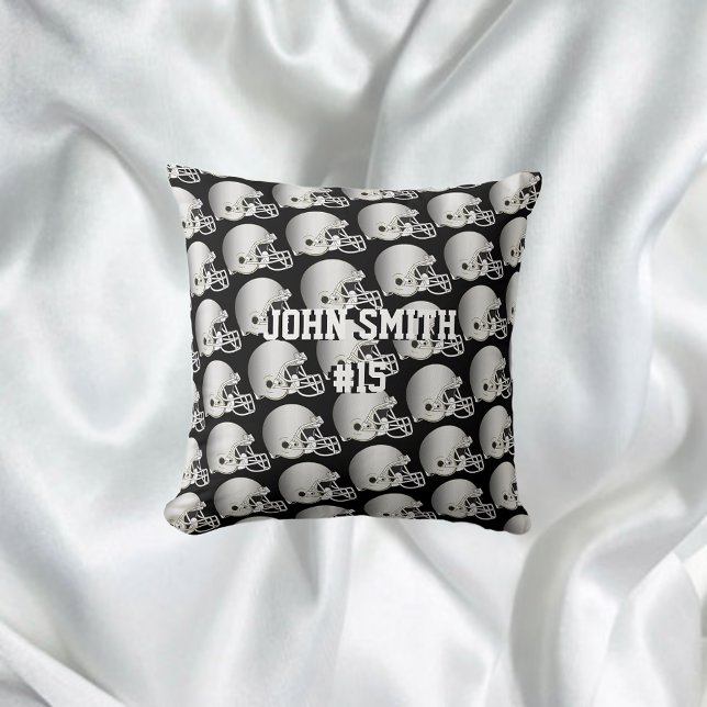 Silver Football Helmet•Custom Cushion (Creator Uploaded)