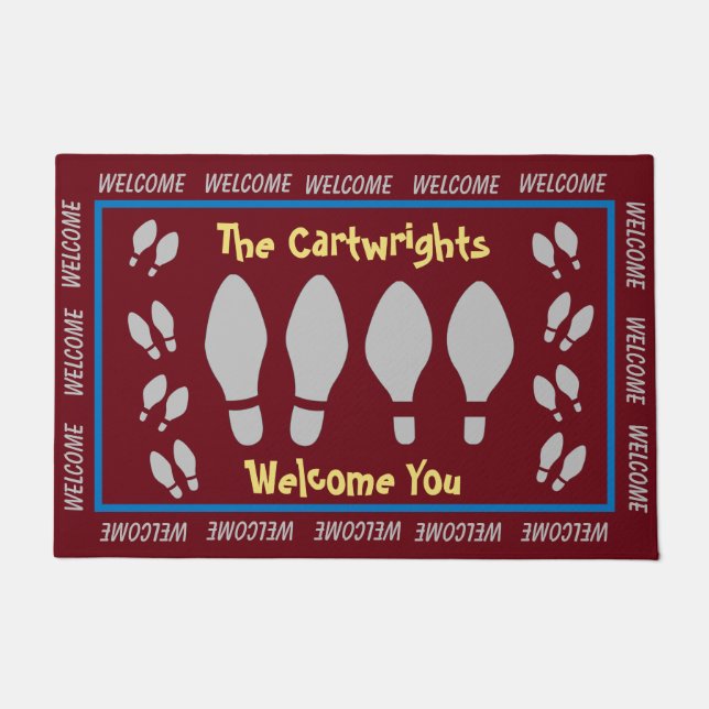 Silver Footprints and Welcome Doormat (Front)