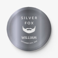 Silver fox birthday beard men guys grey trendy