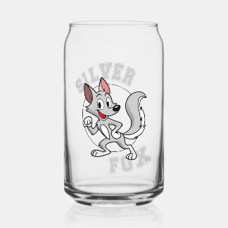 Silver Fox Can Glass