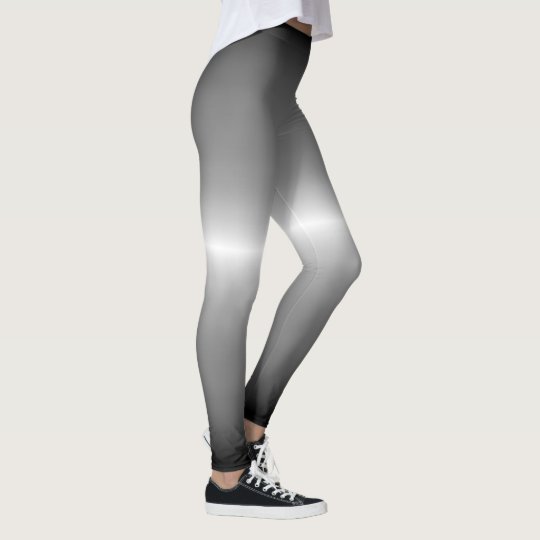 silver Fox Coat Grey Ombre Pastel Leggings