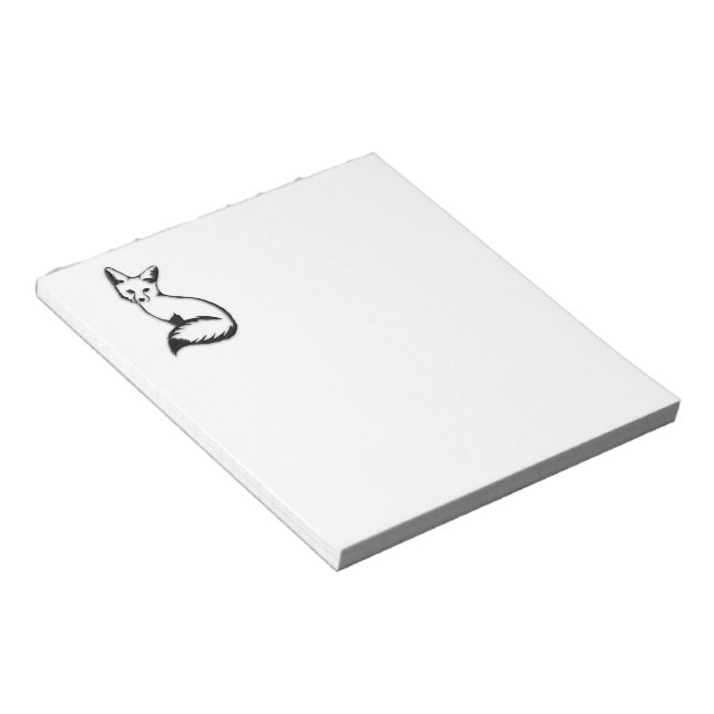 Silver Fox Notepad (Angled)