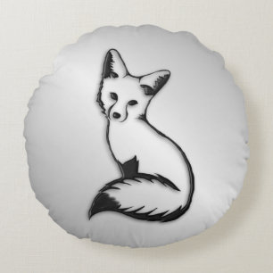 Silver Fox Round Cushion
