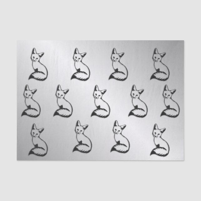Silver Fox Tissue Paper (Front)