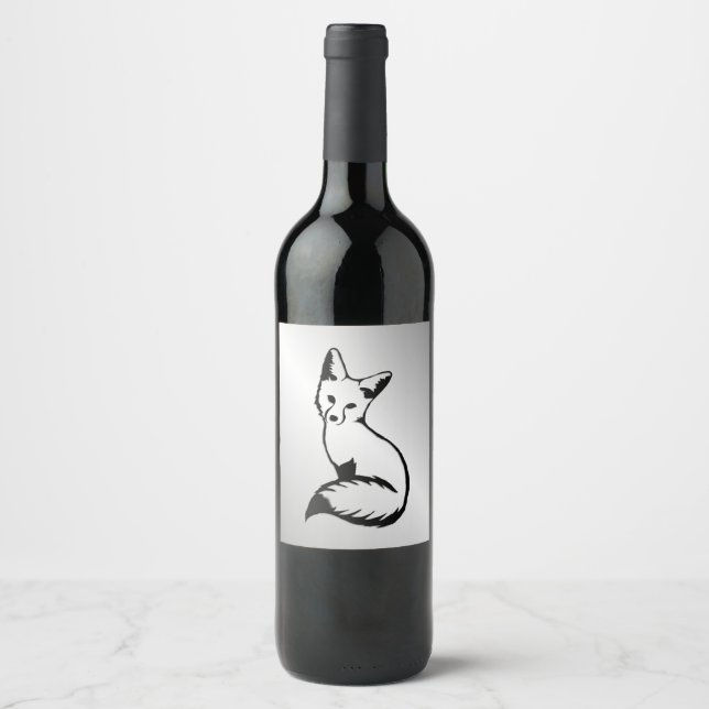 Silver Fox Wine Label (Front)