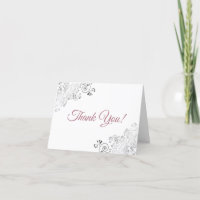 Silver Frills Elegant White & Rose Wedding Photo