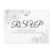 Silver Frills Simple Elegant Wedding RSVP