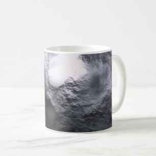 Silver Frost Abstract Coffee Mug