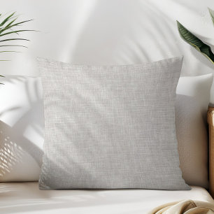 Silver frozen winter linen texture cushion
