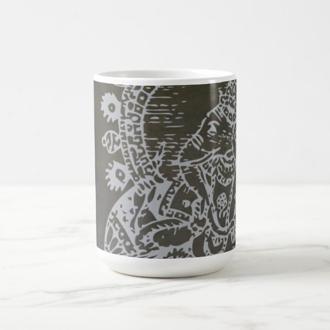 Silver Ganesh Mug - add your own name or text! (Center)