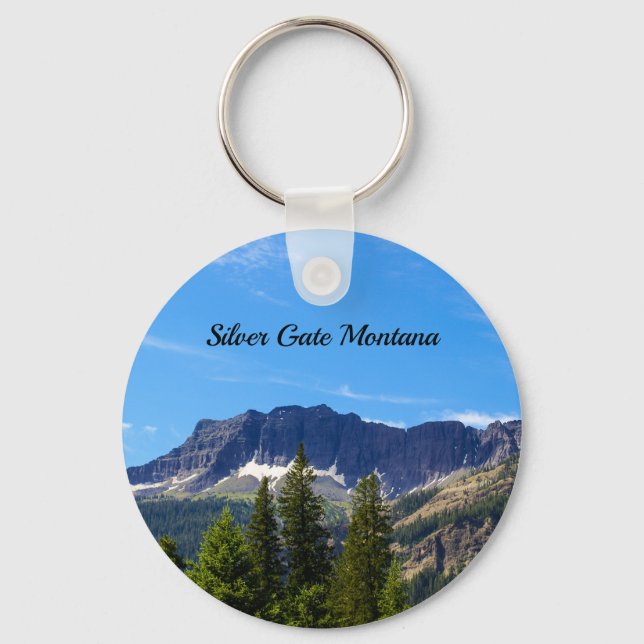 Silver Gate Montana Keychain (Front)