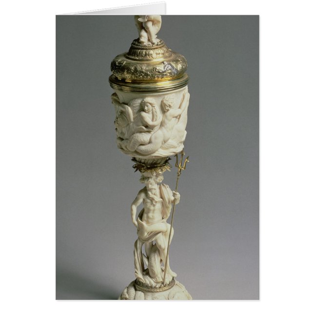 Silver gilt and carved ivory goblet (Front)
