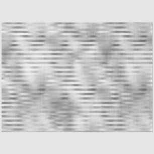 Silver Glam Stripes Tissue Paper