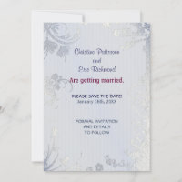 Silver Glimmer Invitation