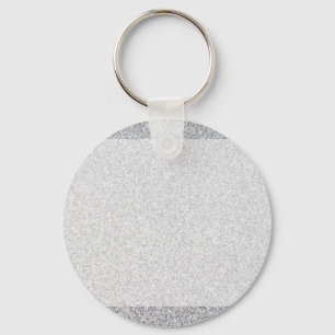 Silver glitter blank template key ring