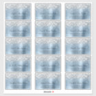Silver Glitter Blue Foil Wedding Address Labels