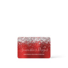 Silver Glitter Bright Red Foil Online Store