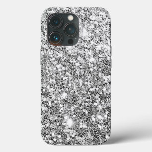 Silver Glitter iPhone 13 Pro Case