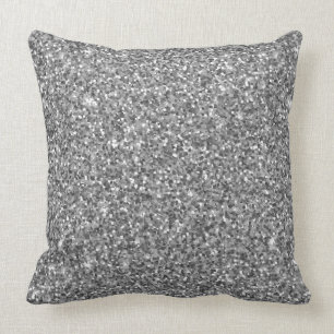 Silver Glitter Cushion