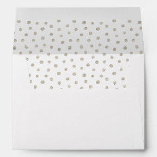 Silver glitter dots envelope