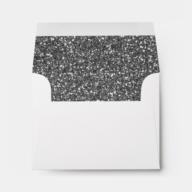 Silver Glitter Envelope (Back (Bottom))