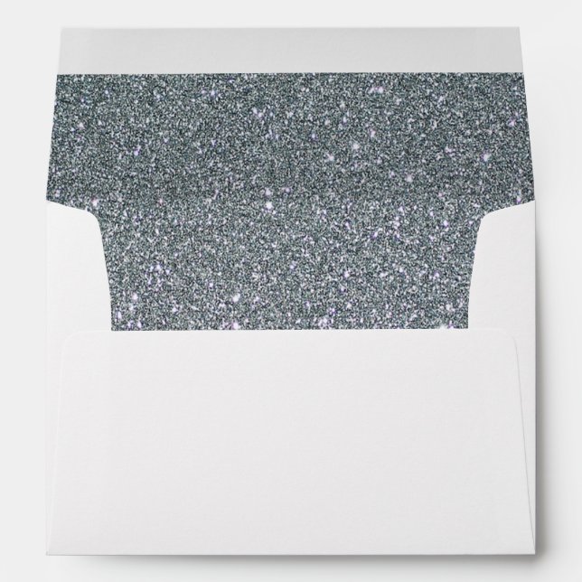 Silver Glitter Envelope (Back (Bottom))