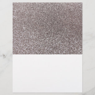 Silver glitter flyer
