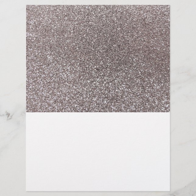 Silver glitter flyer (Front)