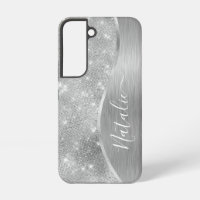 Silver Glitter Glam Bling Personalised Metallic