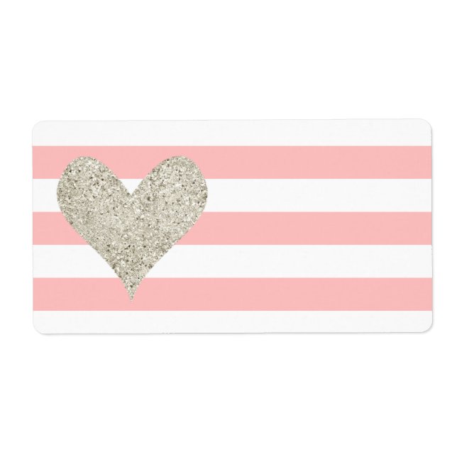 Silver Glitter Heart (Front)