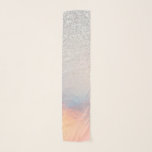 Silver Glitter Iridescent Holographic Gradient Scarf<br><div class="desc">This elegant and chic design is perfect for the trendy and stylish girly girl. It features faux printed silver glitter with pink, peach, blue, and purple iridescent holographic ombre gradient design. It's modern, cool, unique, glamourous, and original. ***IMPORTANT DESIGN NOTE: For any custom design request such as matching product requests,...</div>