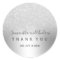 Silver glitter ombre metallic foil Thank you