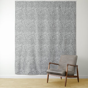 Silver Glitter Photo Backdrop Party Tapestry