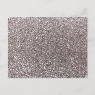 Silver glitter postcard