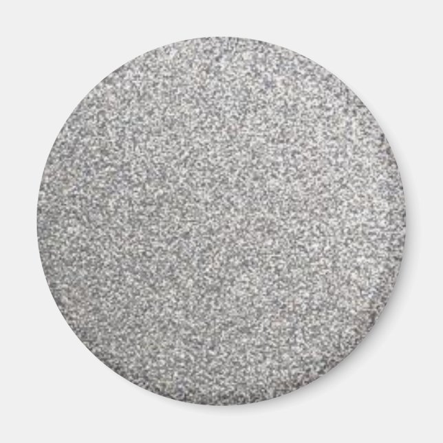 SILVER GLITTER PRINT MAGNET (Front)