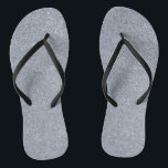 Silver Glitter Print Metallic Wedding bride groom Thongs<br><div class="desc">This beautiful silver metallic print is a Gorgeous Decorative accessory in a very current trendy color, it will bring gorgeous style to your look. You can also personalize it by adding own monogram or photograph for all special occasions in your life for you and your loved ones (birthday, party, valentines...</div>