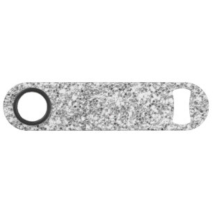 Silver Glitter Printed